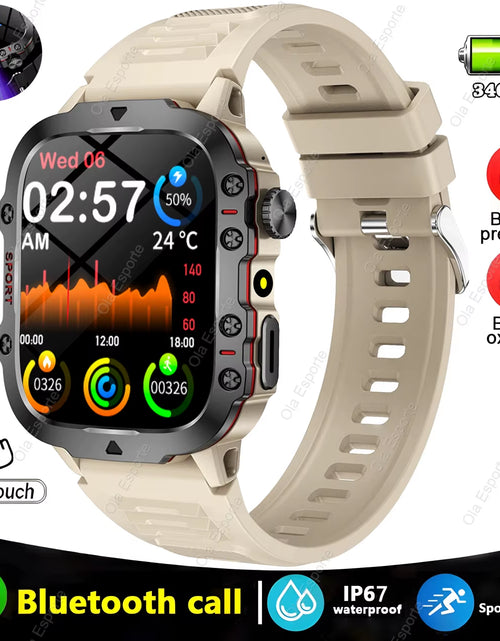 Load image into Gallery viewer, Original Men Smartwatch Flashlight Bluetooth Call Fitness Clock IP68 Waterproof Sports Men for Xiaomi Android Smart Watch 2024
