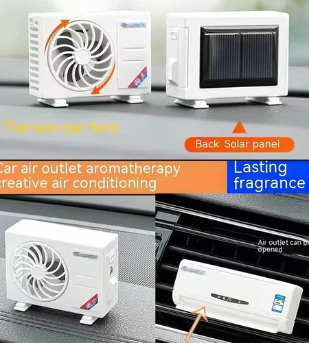 FreshDrive Solar Car Air Freshener – Mini Aromatherapy Machine with Lasting Fragrance & Stylish Decorative Design