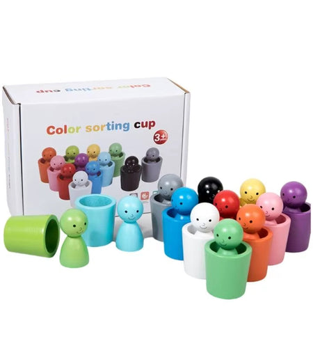 ColorPlay Peg Dolls & Sorting Cups – Imagination & Learning in Every Colorful Moment