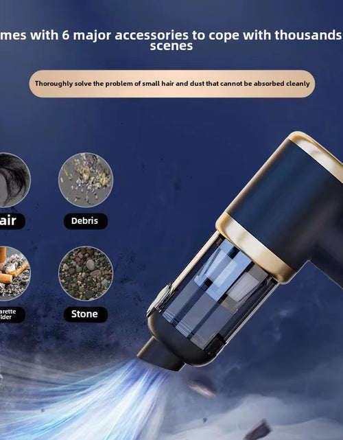 Load image into Gallery viewer, PowerClean Pro – Wireless Mini Car Vacuum Cleaner with High Suction &amp; Dual-Purpose Blow/Suction
