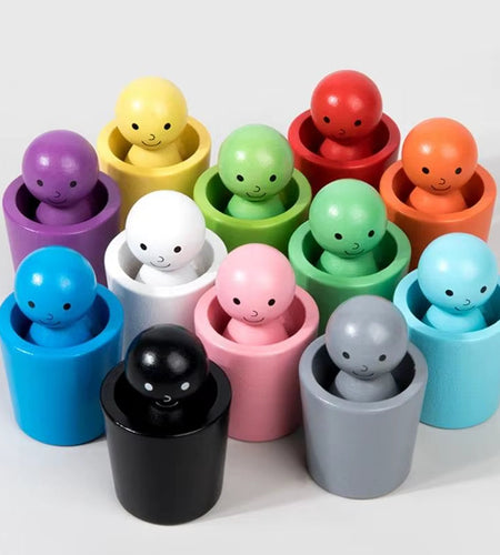 ColorPlay Peg Dolls & Sorting Cups – Imagination & Learning in Every Colorful Moment