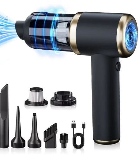 PowerClean Pro – Wireless Mini Car Vacuum Cleaner with High Suction & Dual-Purpose Blow/Suction